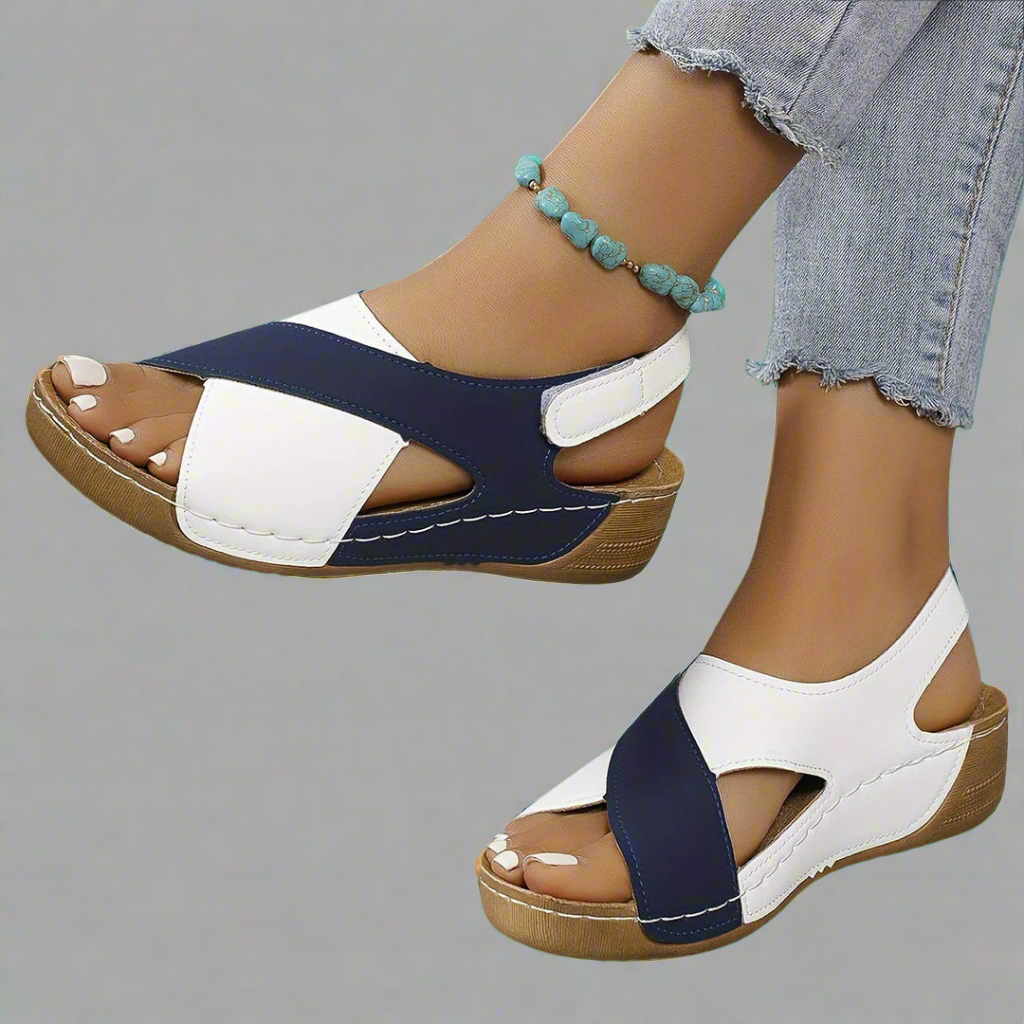 Ada | Colorblock Slingback Sandals