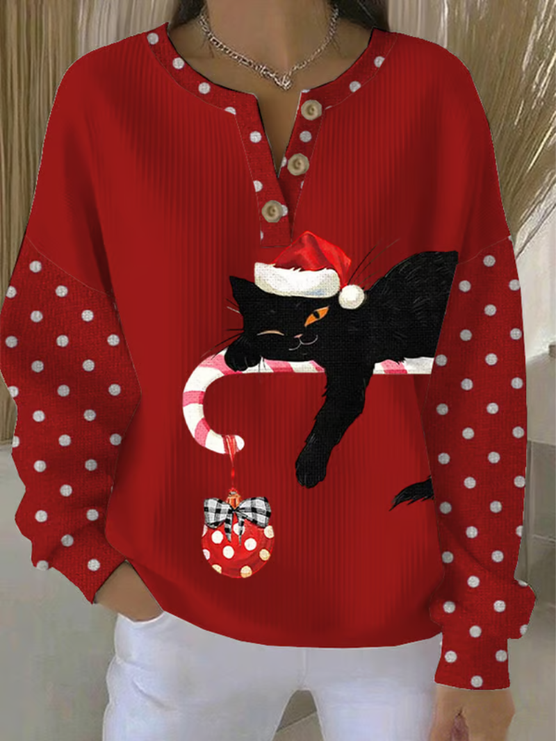 Alma | Festive Cat Christmas Sweater