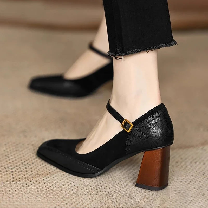Stephanie | Timeless Leather Heels