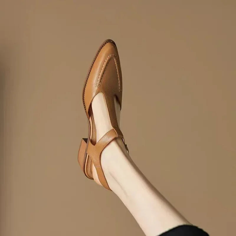 Kathleen | Timeless Buckle Leather Footwear